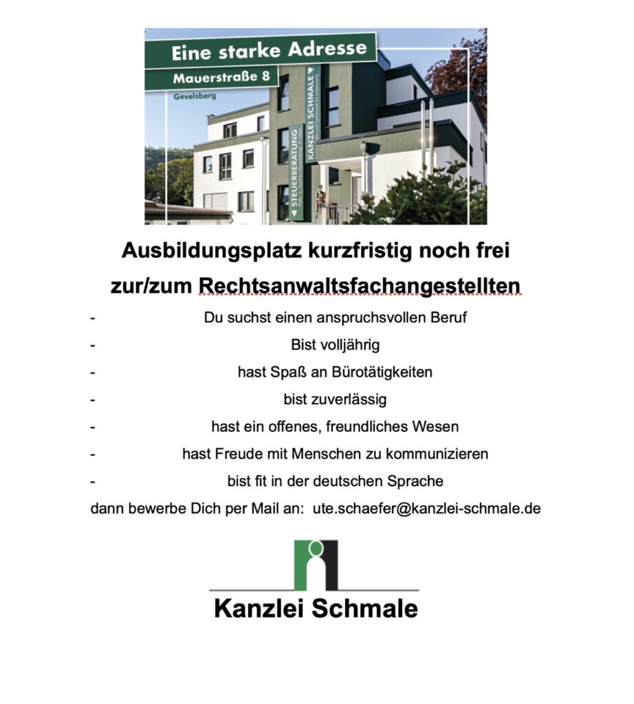 Ausbildungsplatz 2025